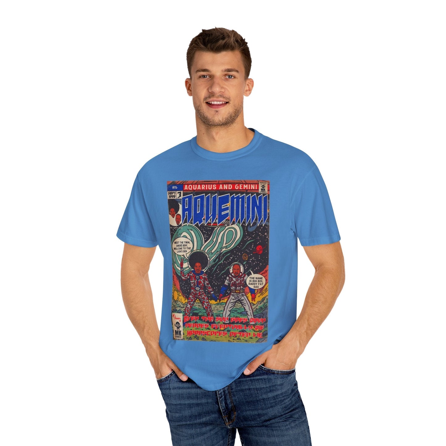 Aquemini - Comic Book Art - Unisex Comfort Colors T-shirt Fine Art Of MK
