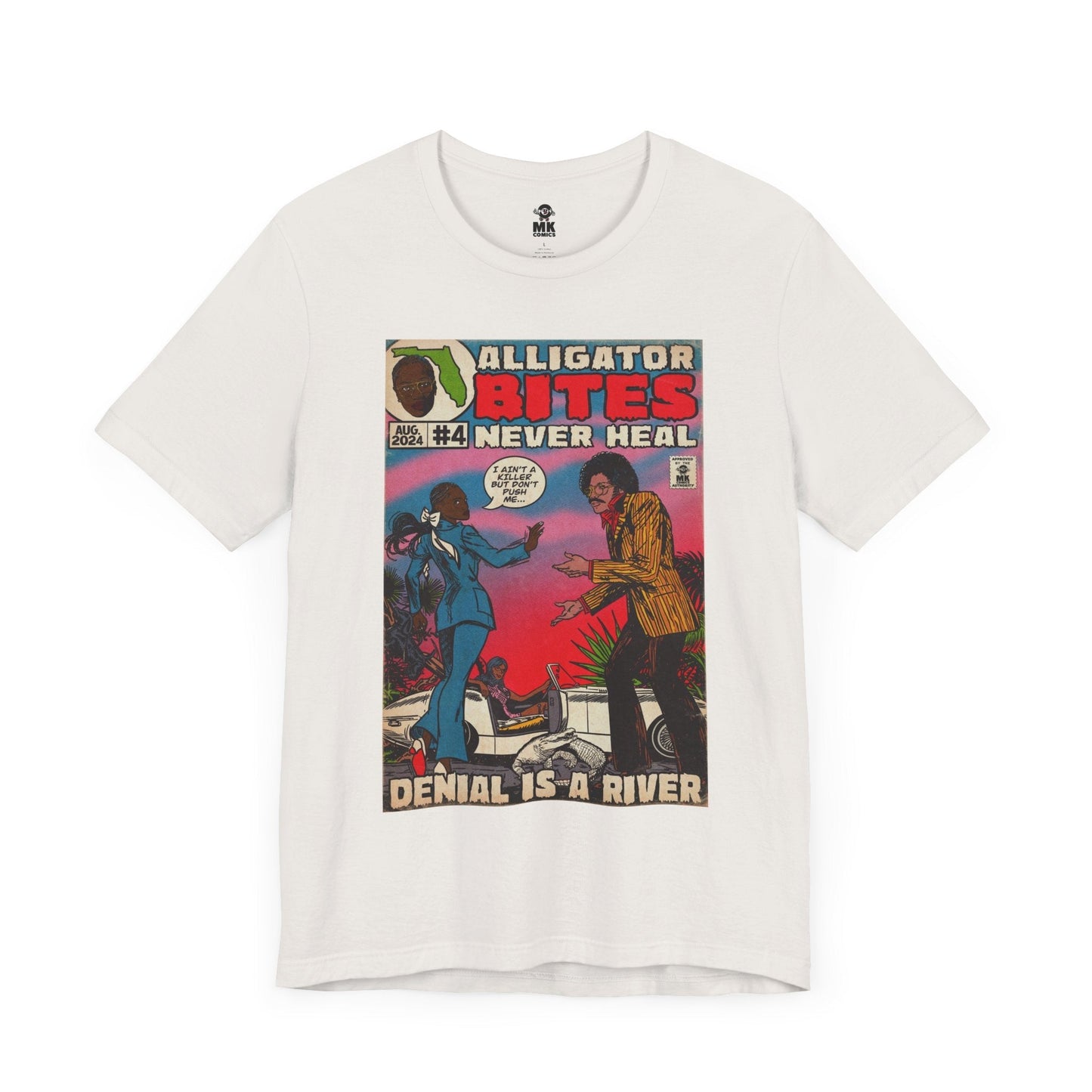 Denial is a River - Alligator Bites - Unisex Jersey Short Sleeve Tee Fine Art Of MK