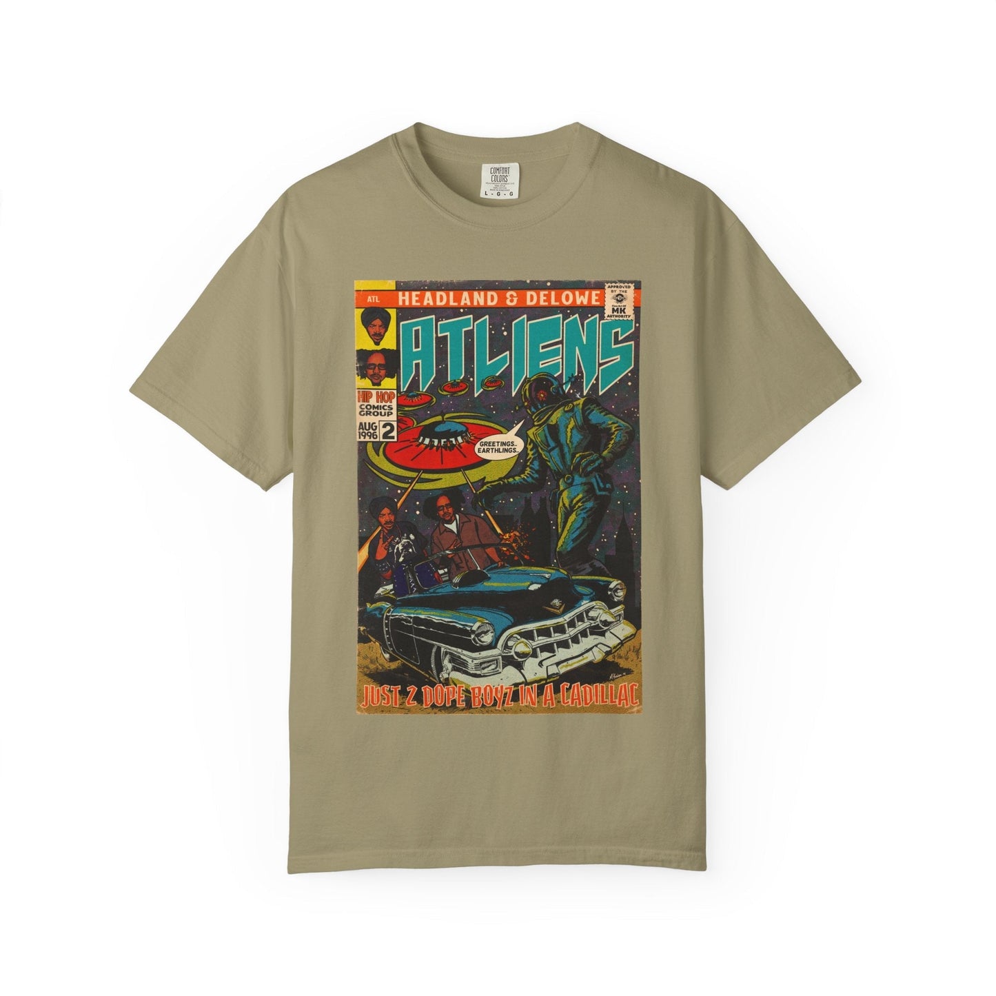 ATLiens - 2 Dope Boyz in a Cadillac - Unisex Comfort Colors T-shirt Fine Art Of MK