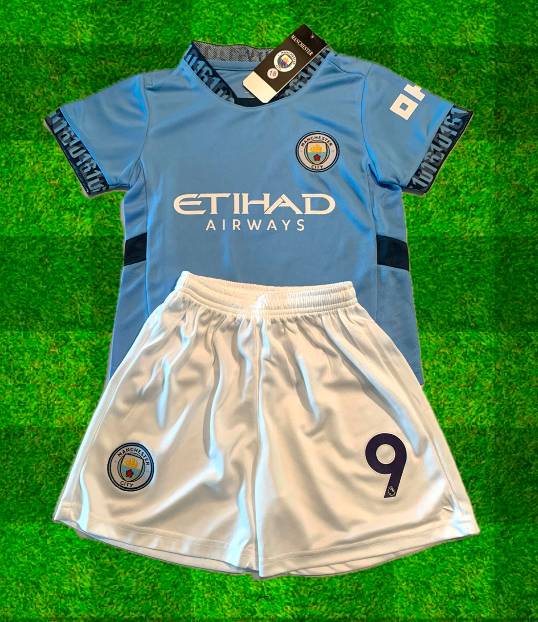 Erling Haaland Kids Soccer Jersey Manchester City Youth Toddler CustomKiddos.com