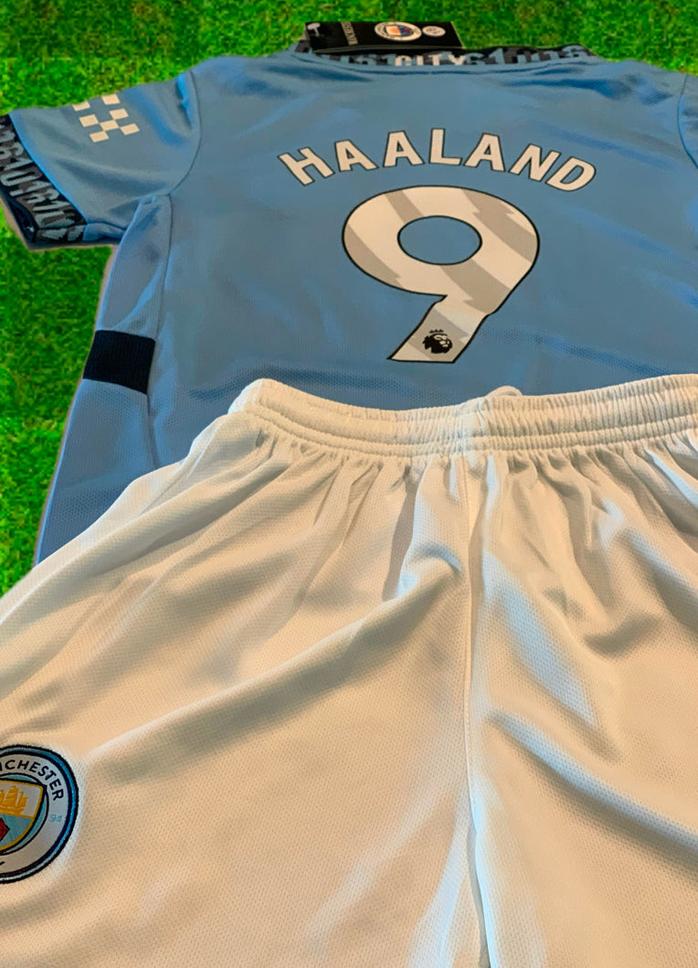 Erling Haaland Kids Soccer Jersey Manchester City Youth Toddler CustomKiddos.com