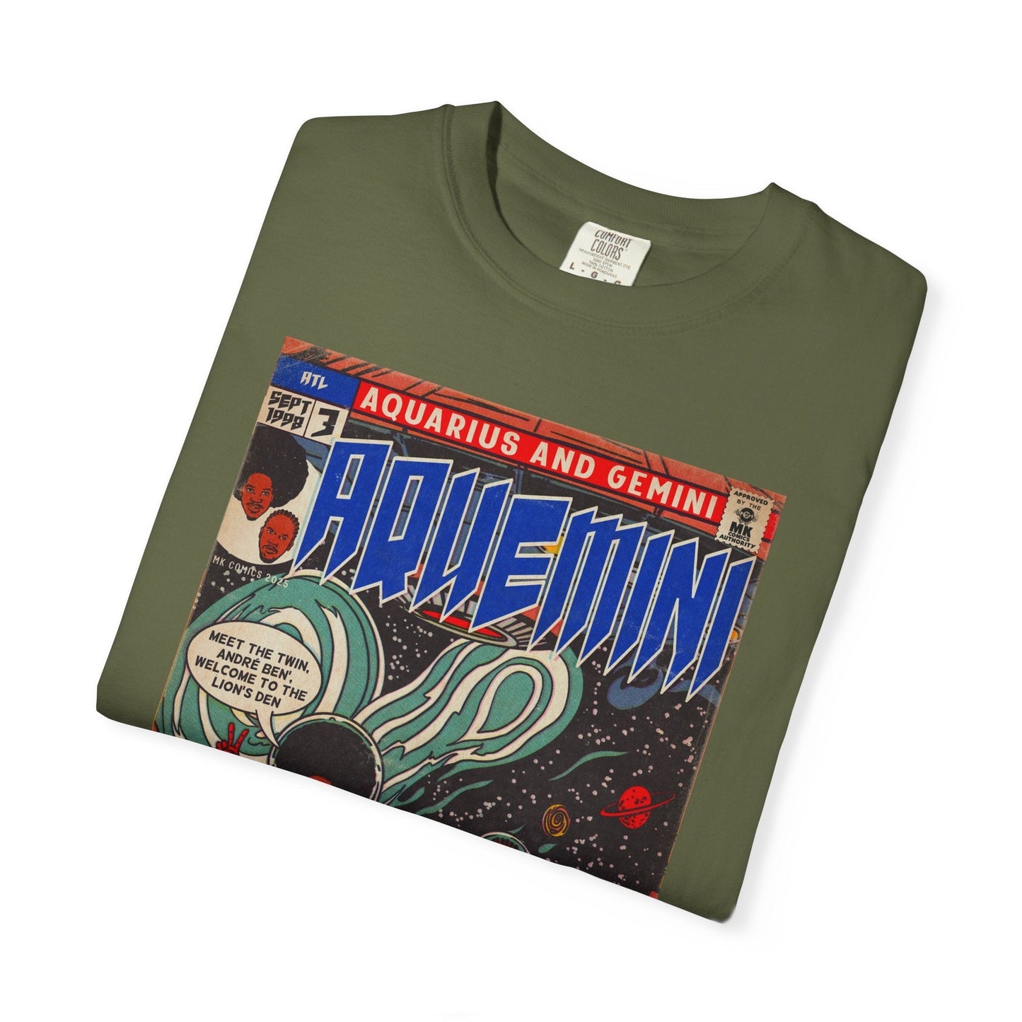 Aquemini - Comic Book Art - Unisex Comfort Colors T-shirt Fine Art Of MK