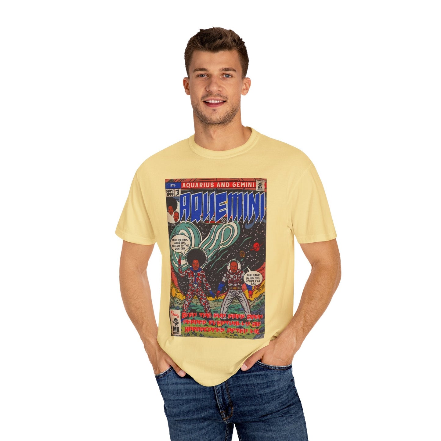 Aquemini - Comic Book Art - Unisex Comfort Colors T-shirt Fine Art Of MK