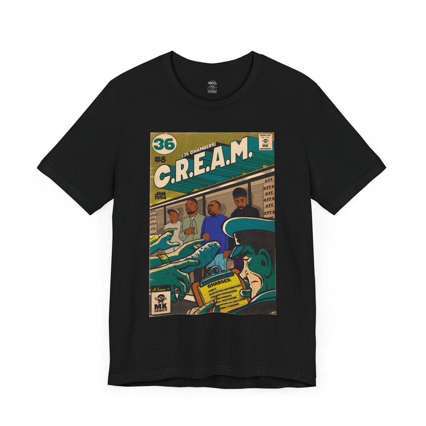 C.R.E.A.M - Unisex Jersey Short Sleeve Teem Fine Art Of MK