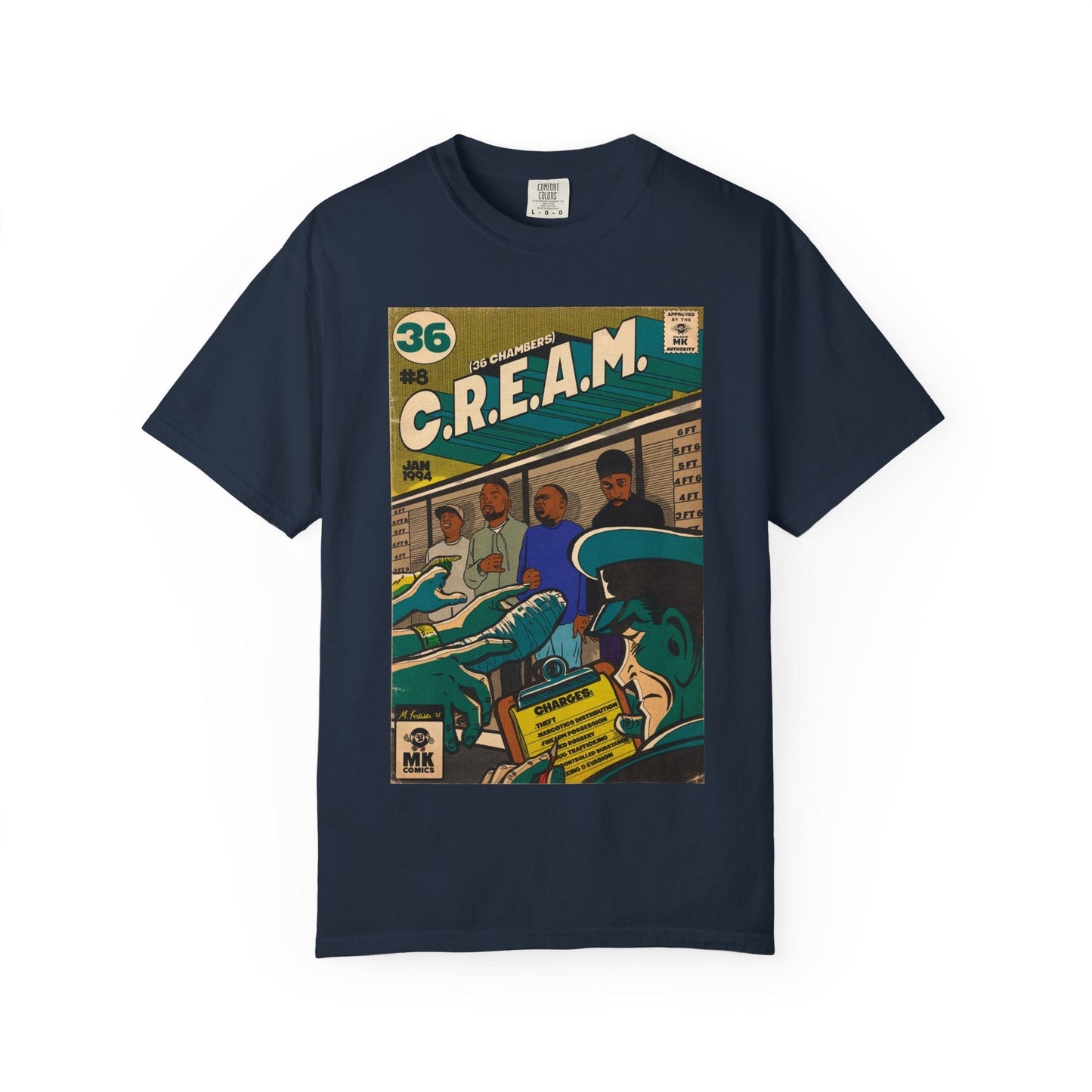 C.R.E.A.M - Unisex Comfort Colors T-shirt Fine Art Of MK