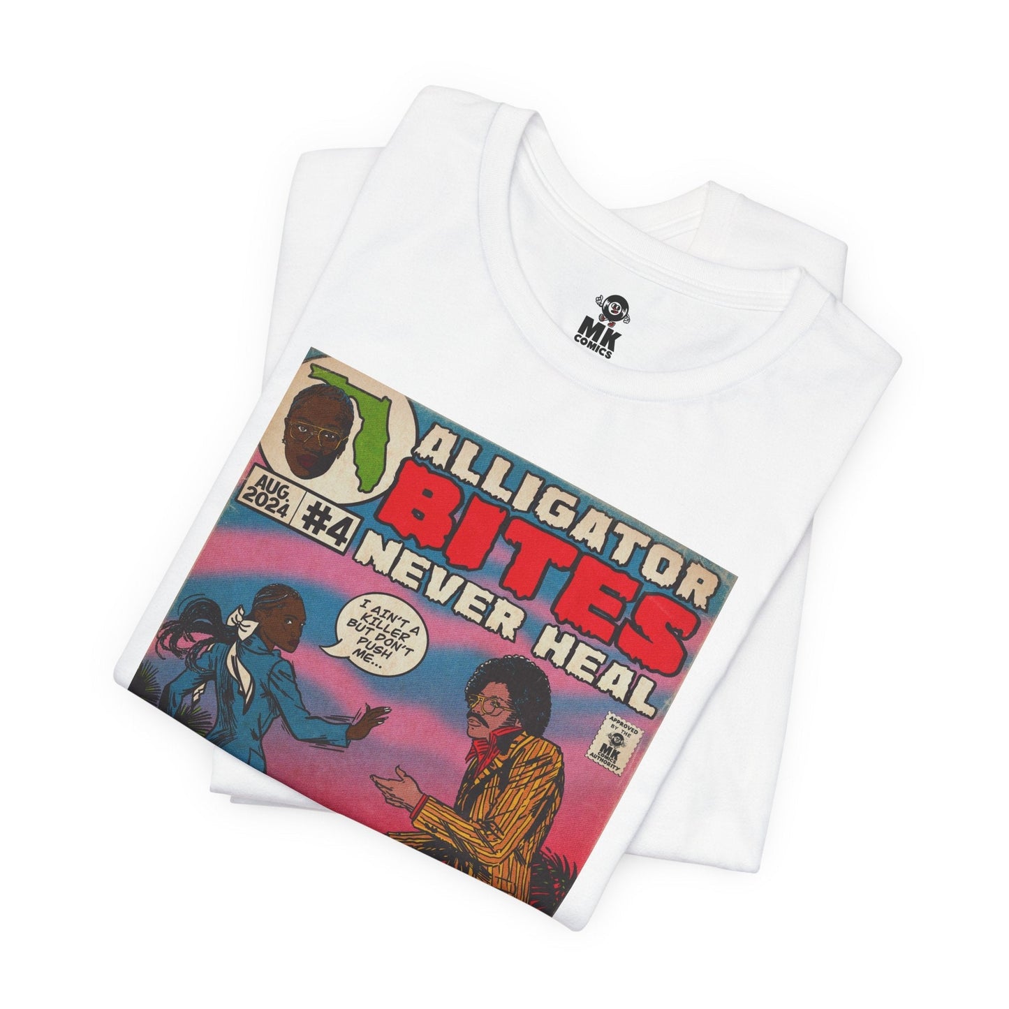 Denial is a River - Alligator Bites - Unisex Jersey Short Sleeve Tee Fine Art Of MK