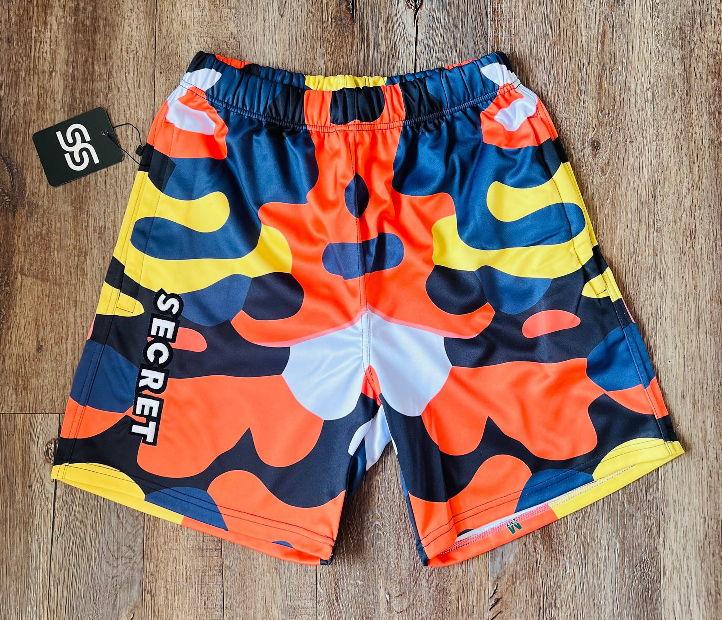 Navy/Orange Camo Shorts SecretScientist