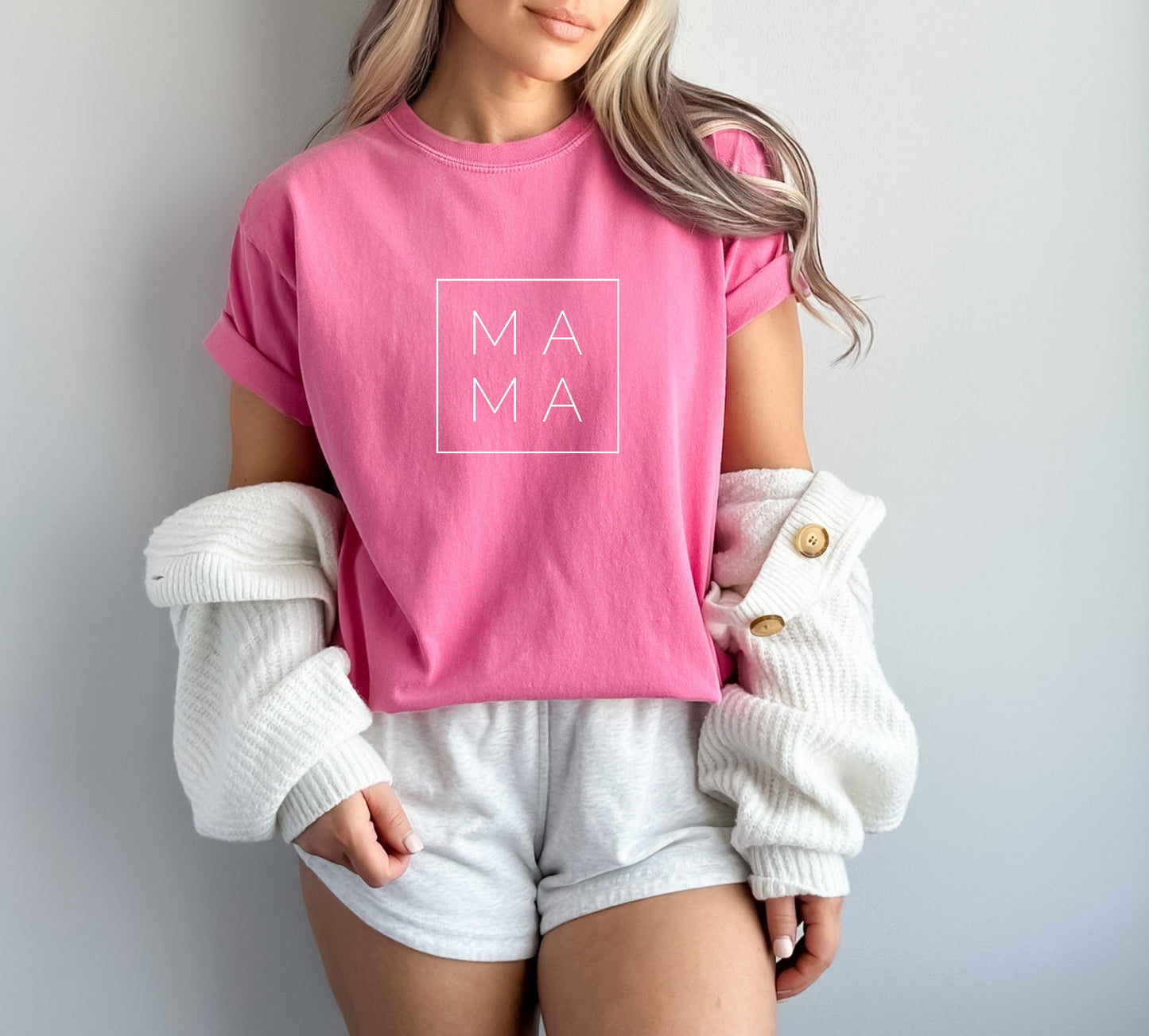 Mama Comfort Colors T Shirt (Square/Boxed) Verita Culture