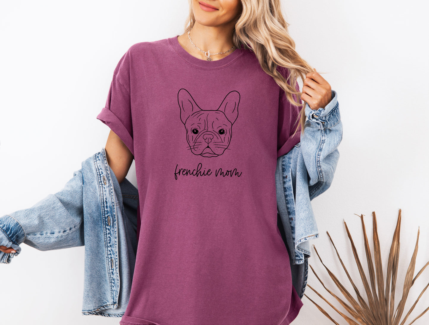 Frenchie Mom French bulldog Dog Mom Comfort Colors T Shirt Verita Culture