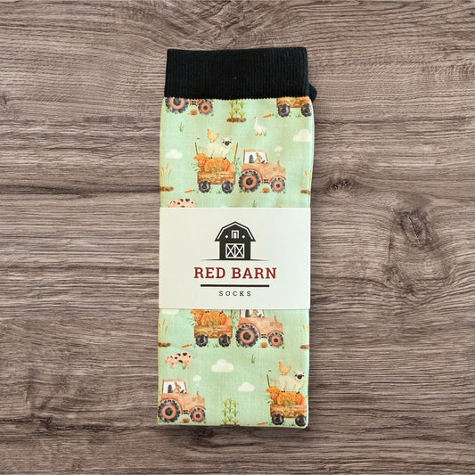 Hayfield Friends - Petite Red Barn Socks
