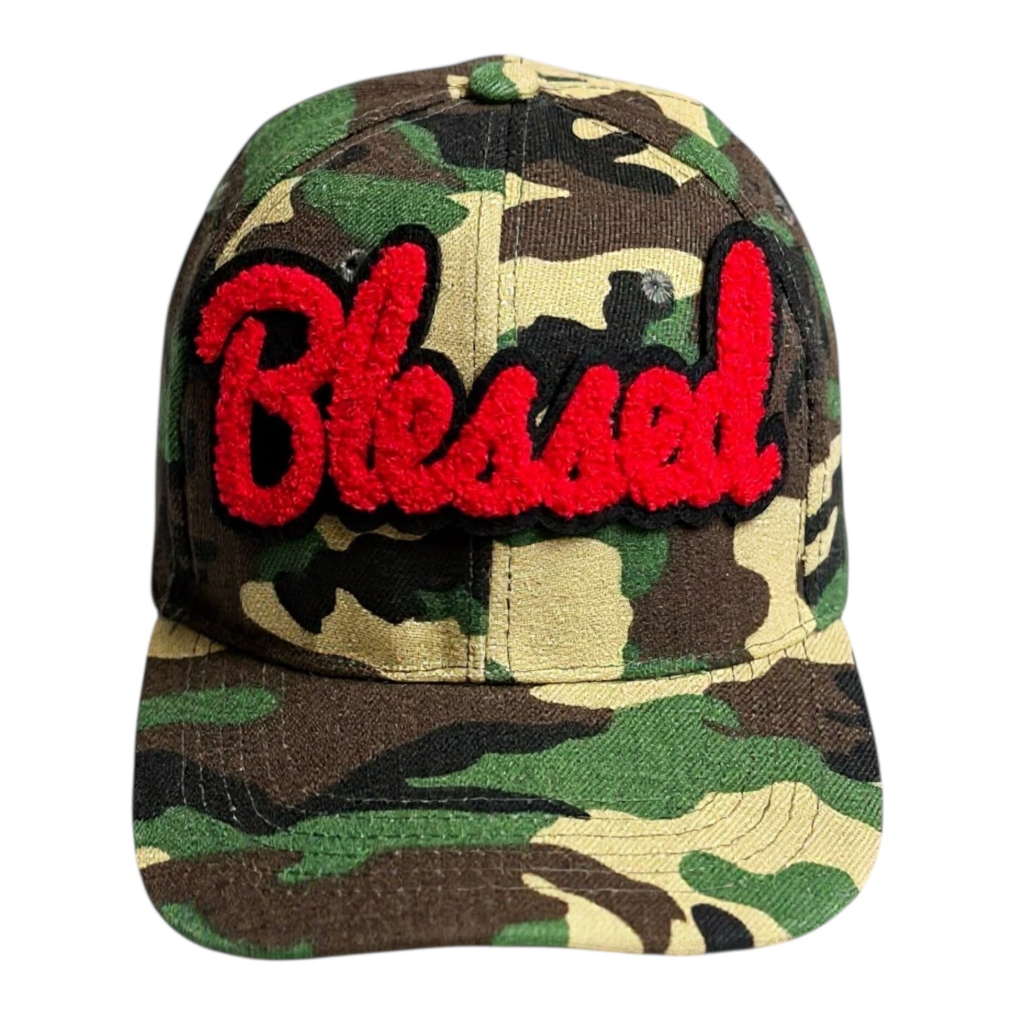 Blessed Camouflage Print Baseball Cap Red Stylish Hat Reanna’s Closet 2