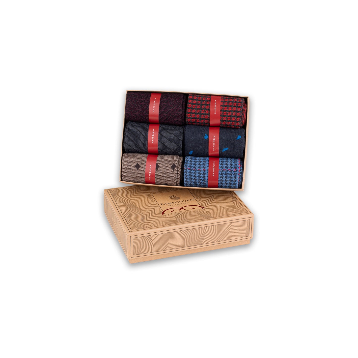 Men’s Bamboo Dress & Trouser Socks 6-Pack - 638 Bambooven