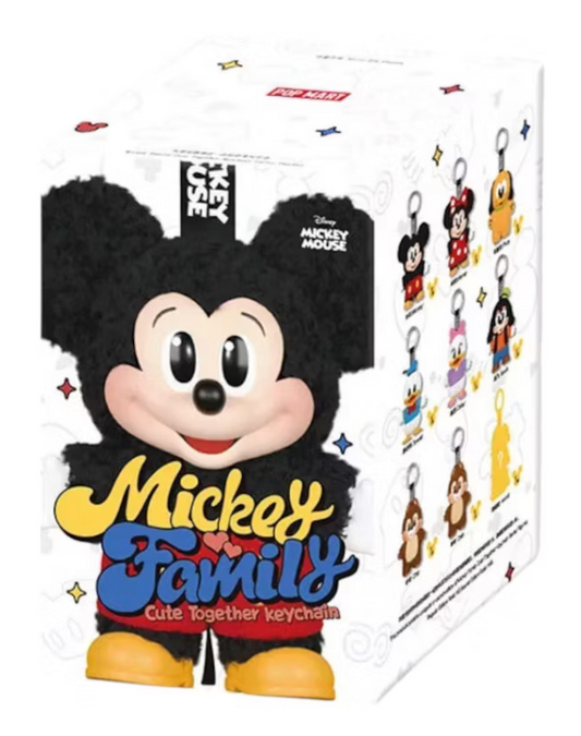 Pop Mart Disney Mickey Family Together Series Plush Keychain Single Blind Box Riverside Print Lab