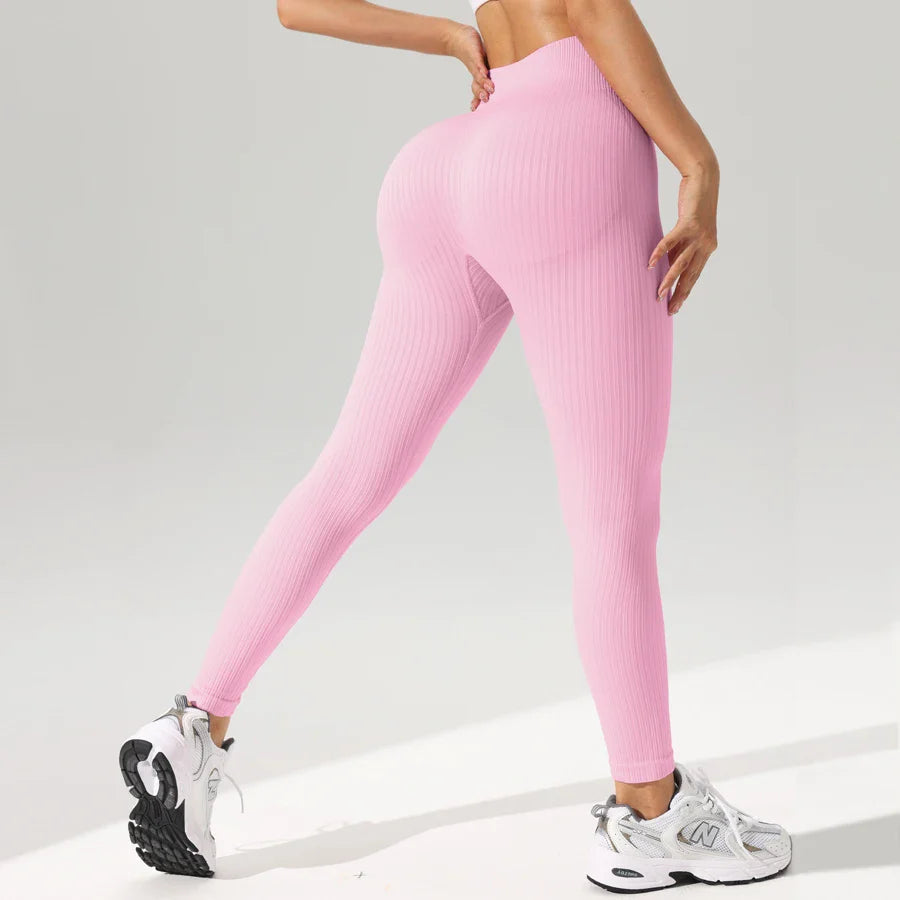 Seamless Tummy Control Yoga Leggings THRIXINE