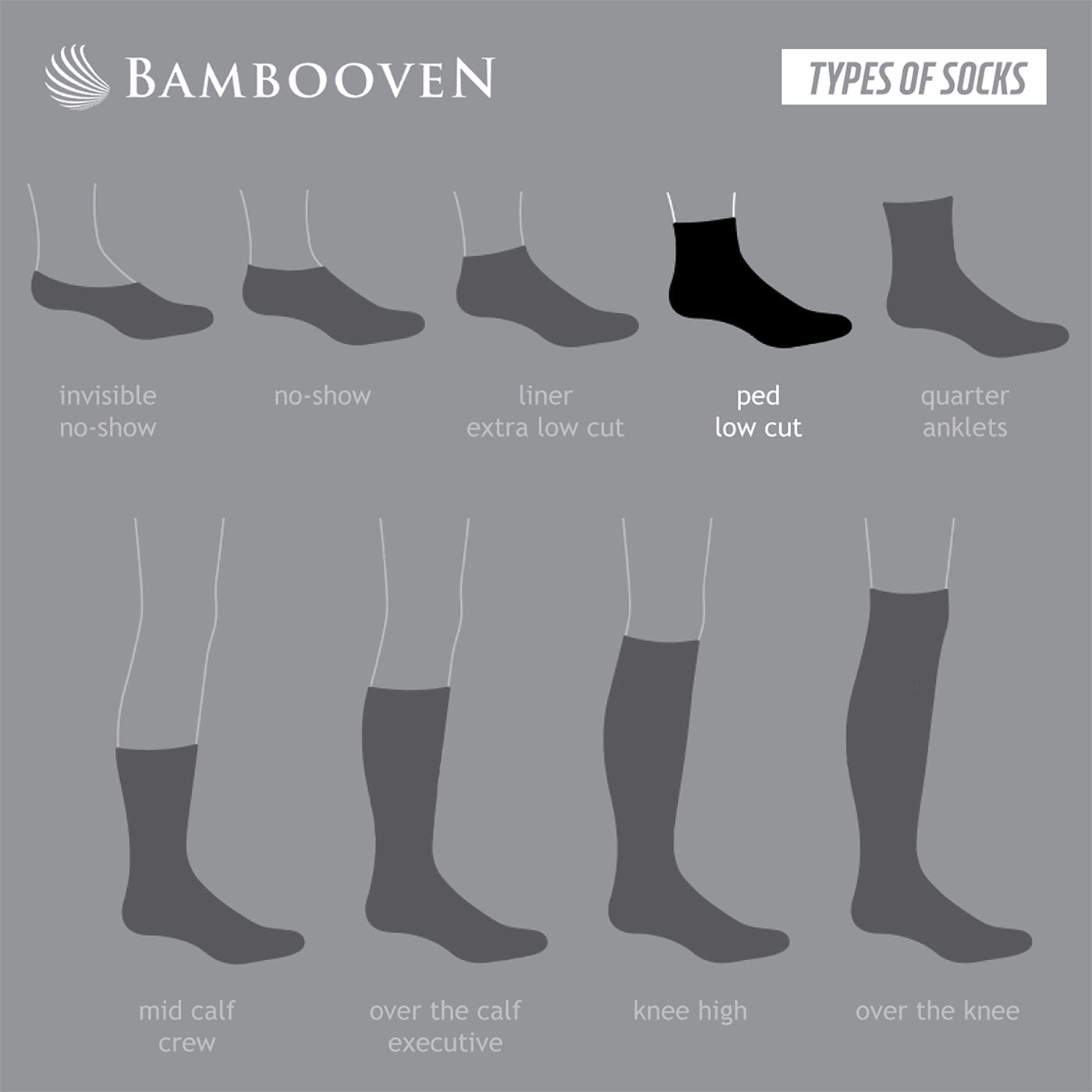 Bambooven Men’s Bamboo Lightweight Dress & Trouser Socks – (6 Pack) 634 Bambooven