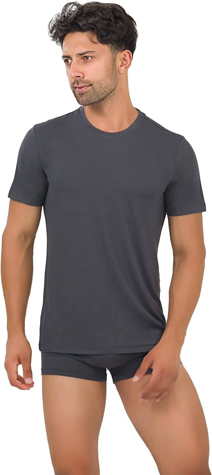 Men's Bamboo Crew Neck Undershirts (3-Pack) Bambooven