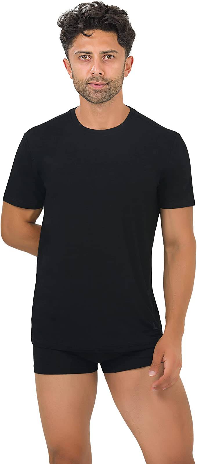 Men's Bamboo Crew Neck Undershirts (3-Pack) Bambooven