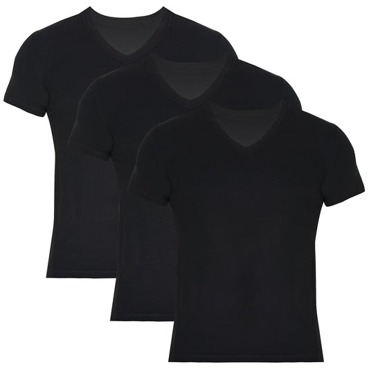 Men's Bamboo V-Neck Undershirt (3 Pack) Bambooven