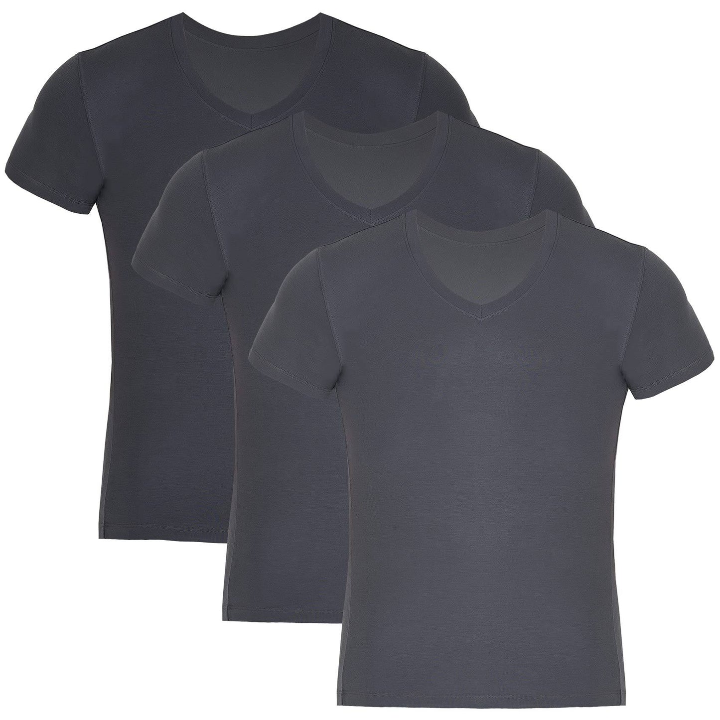 Men's Bamboo V-Neck Undershirt (3 Pack) Bambooven