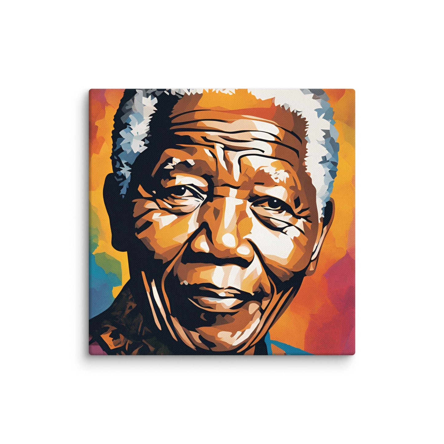 Nelson Mandela Portait on Canvas MECHANOID LABS