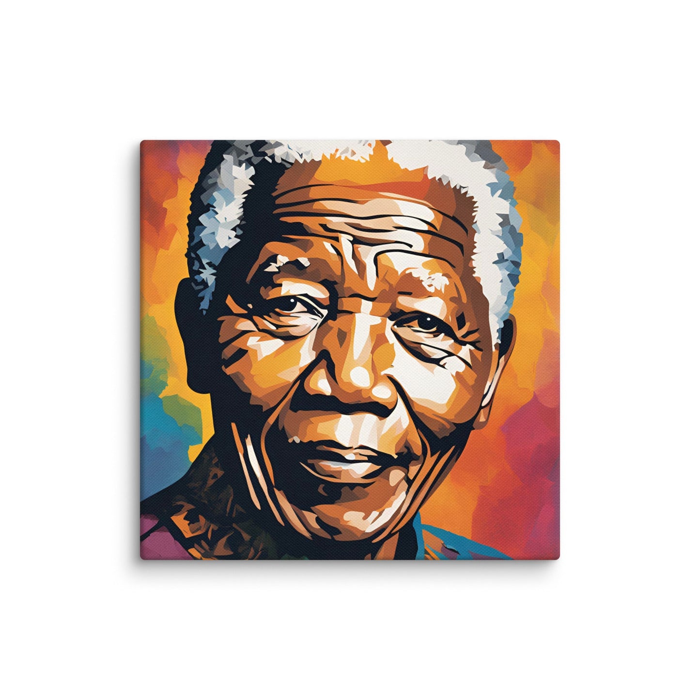 Nelson Mandela Portait on Canvas MECHANOID LABS