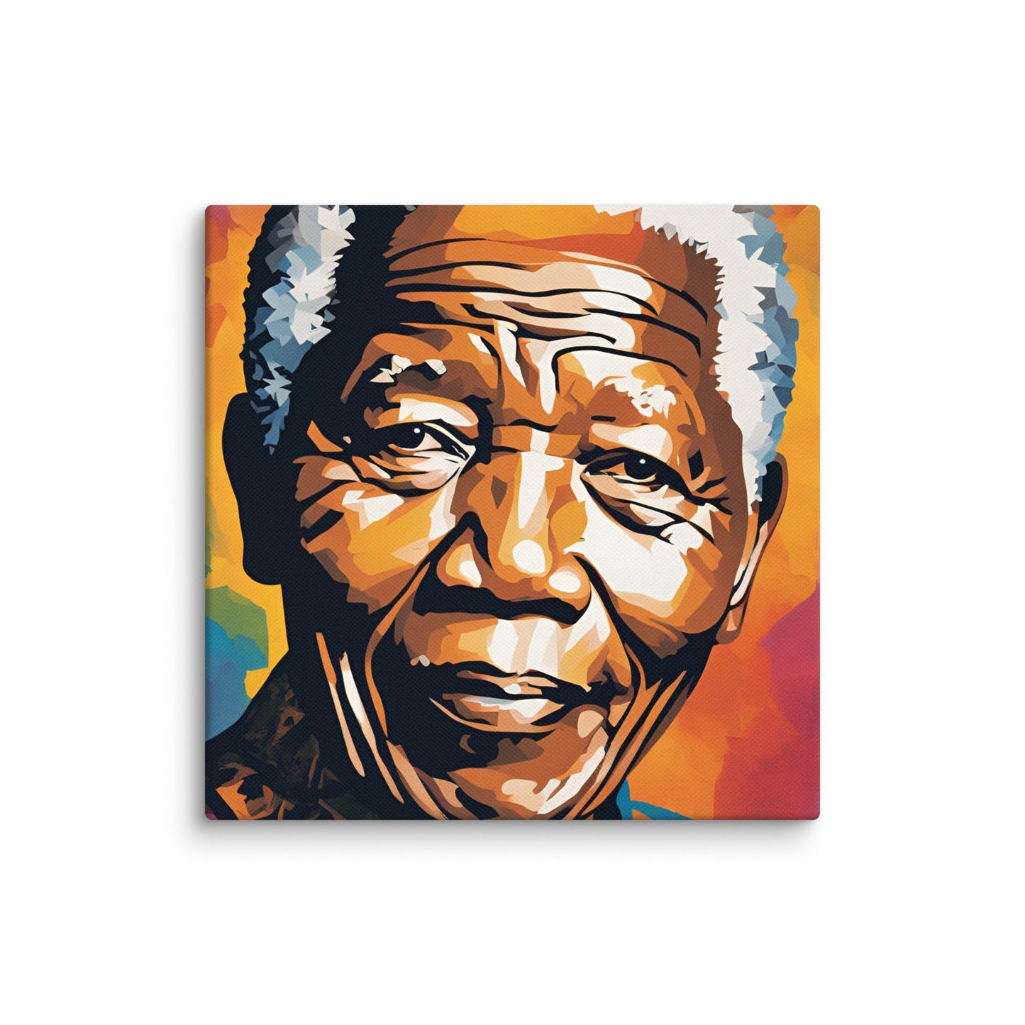 Nelson Mandela Portait on Canvas MECHANOID LABS