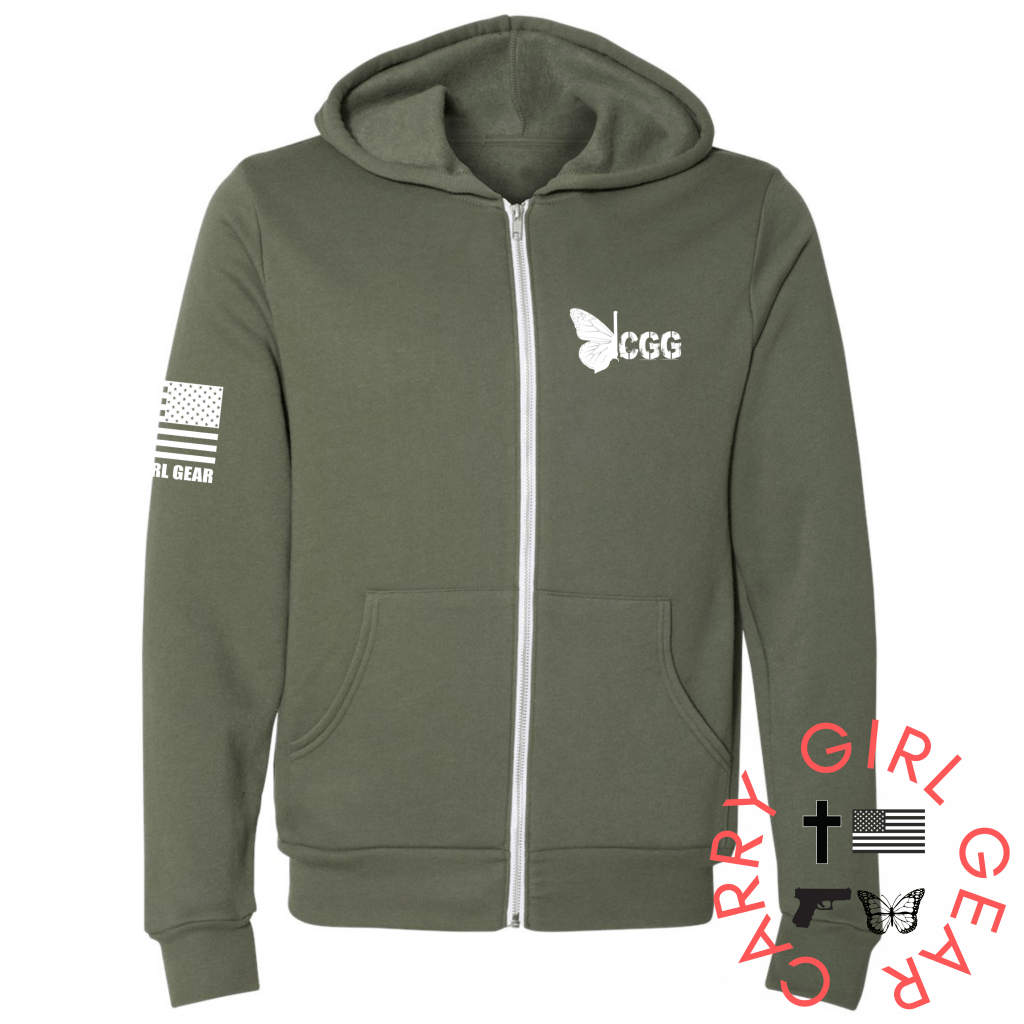 CGG Zippered Hoodie - International Shopping