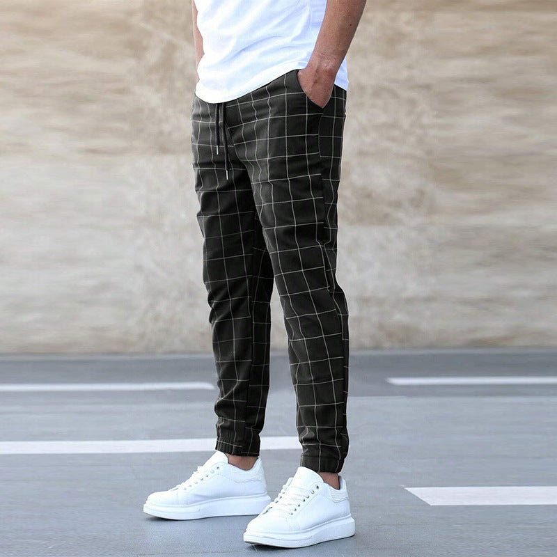 Fashion Plaid Print Pants Drip Haven