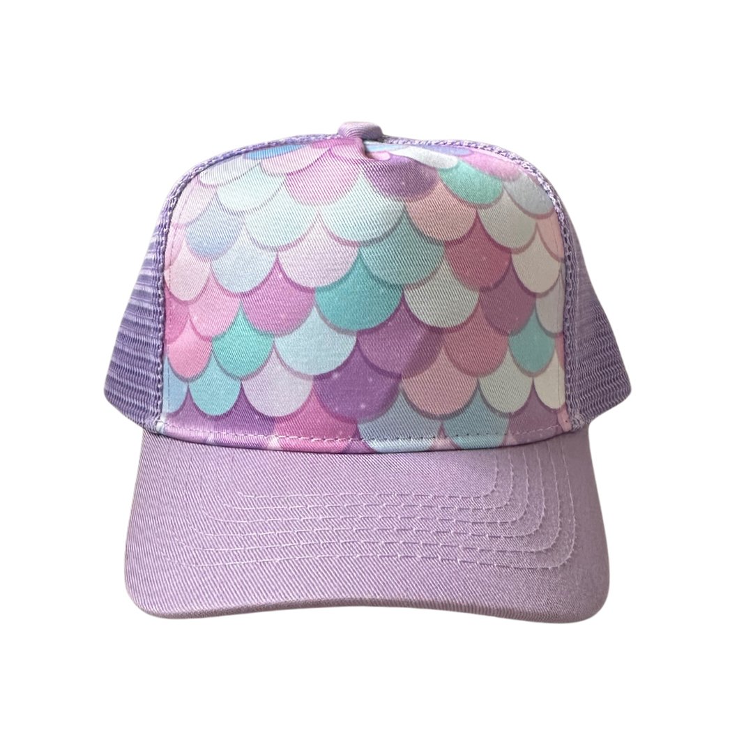 Mermaid Trucker Hat - Adult Wild Child Hat Co