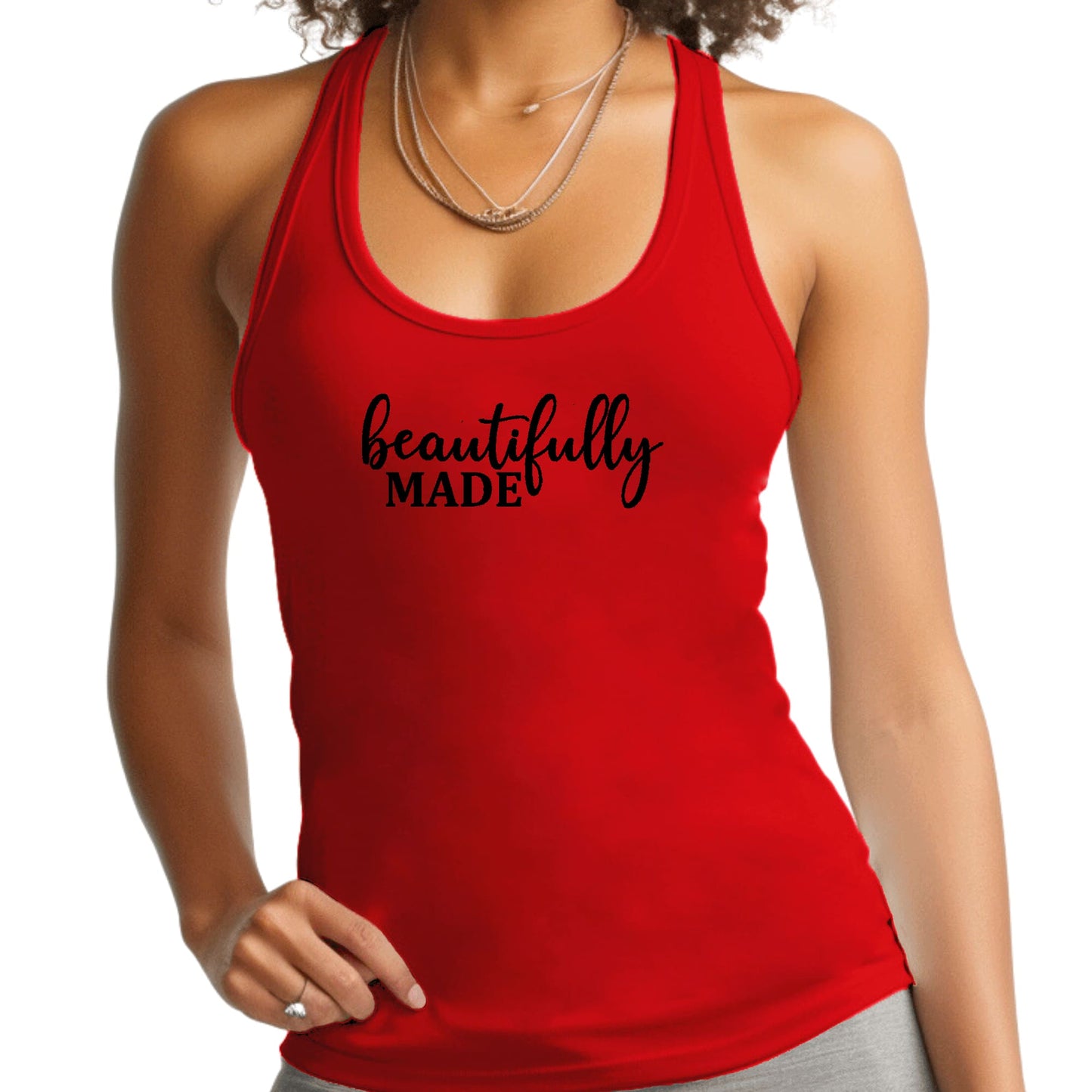 Beautifully Made Women's Fitness Tank Top Pebble’s Printables