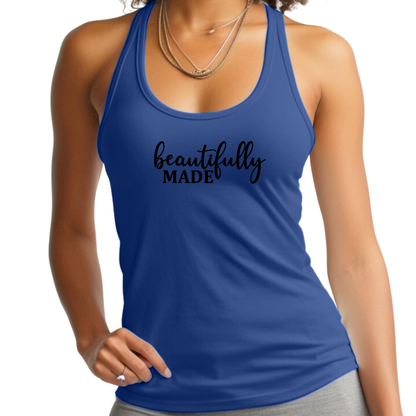 Beautifully Made Women's Fitness Tank Top Pebble’s Printables