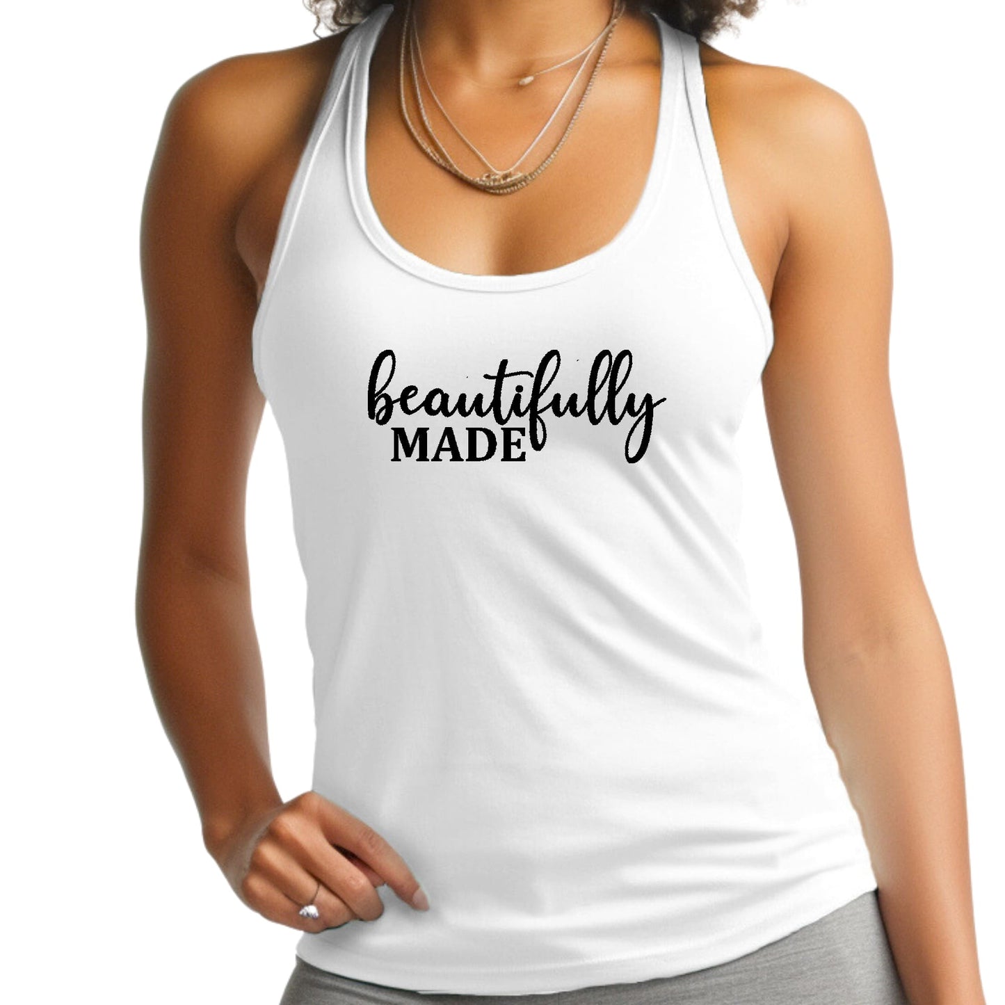 Beautifully Made Women's Fitness Tank Top Pebble’s Printables