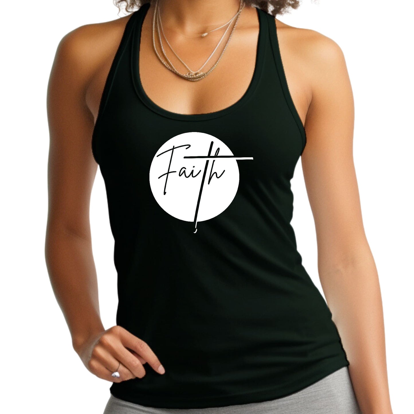 Faith Women's Fitness Tank Top Pebble’s Printables