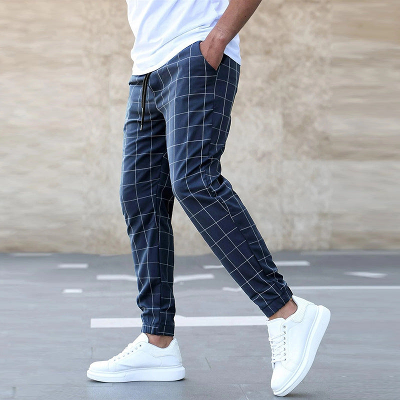 Fashion Plaid Print Pants Drip Haven