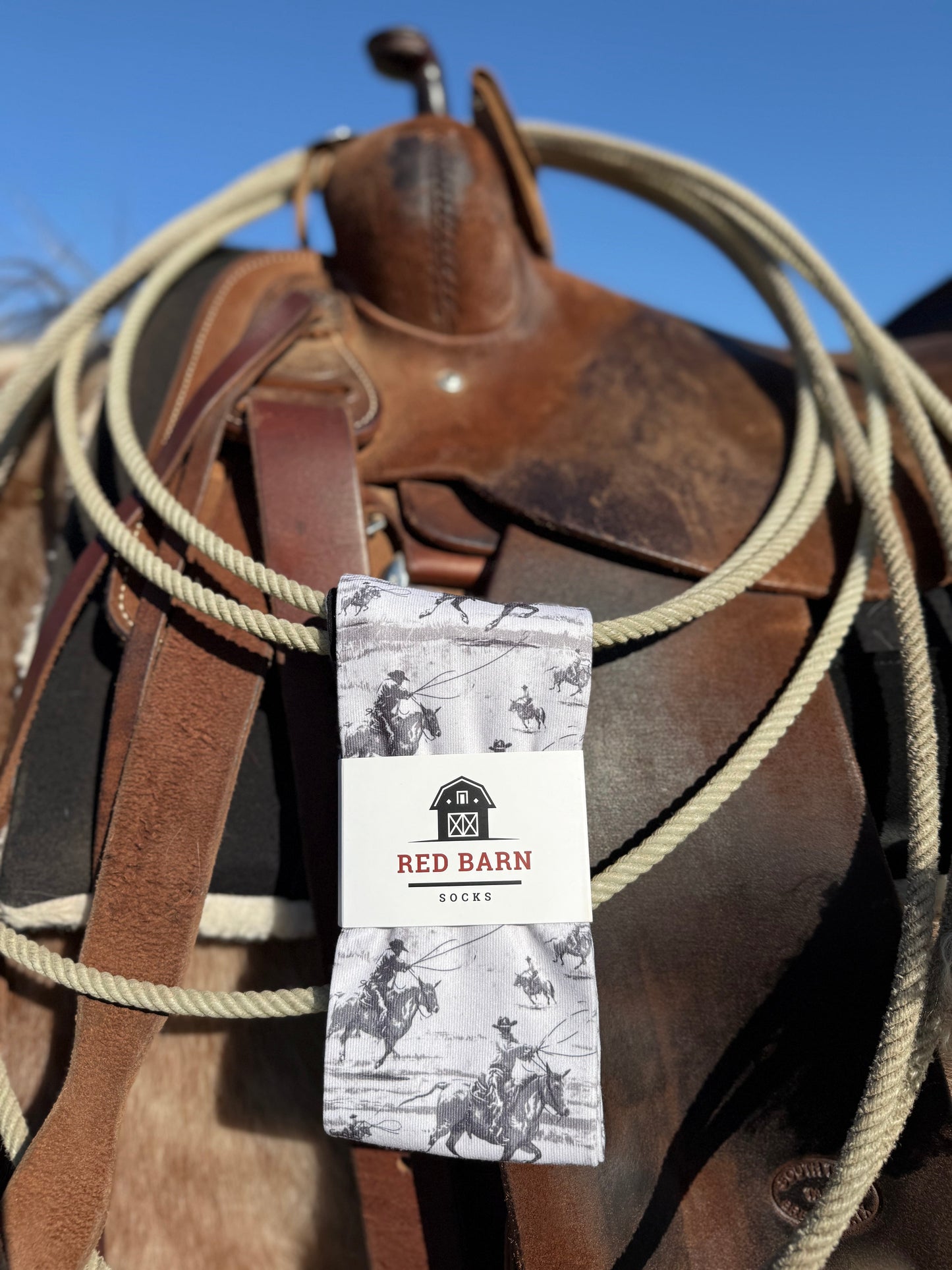 Rustler's Run Red Barn Socks