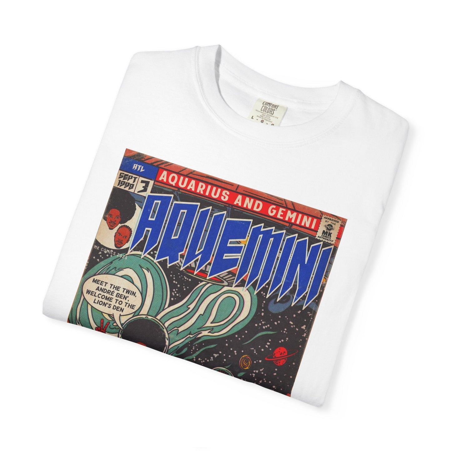 Aquemini - Comic Book Art - Unisex Comfort Colors T-shirt Fine Art Of MK