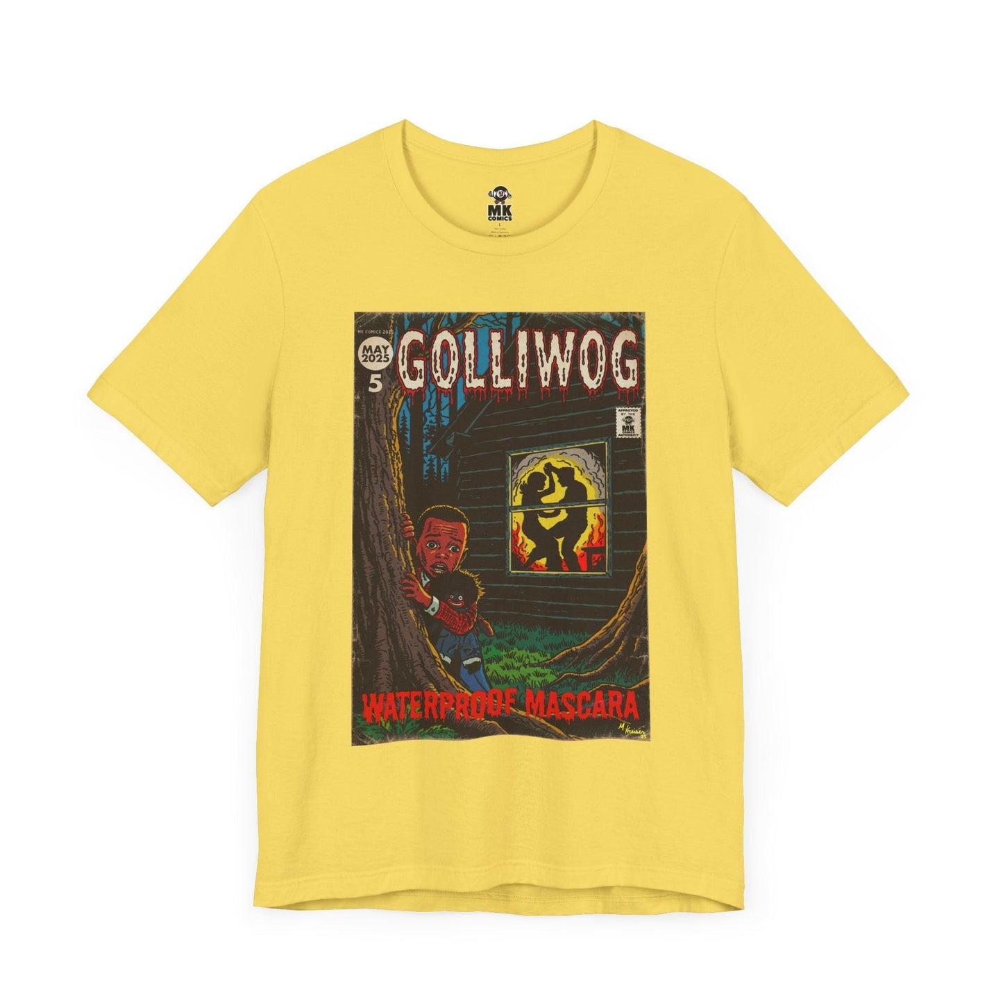 Waterproof Mascara - Golliwog - Unisex Jersey Short Sleeve Tee Fine Art Of MK