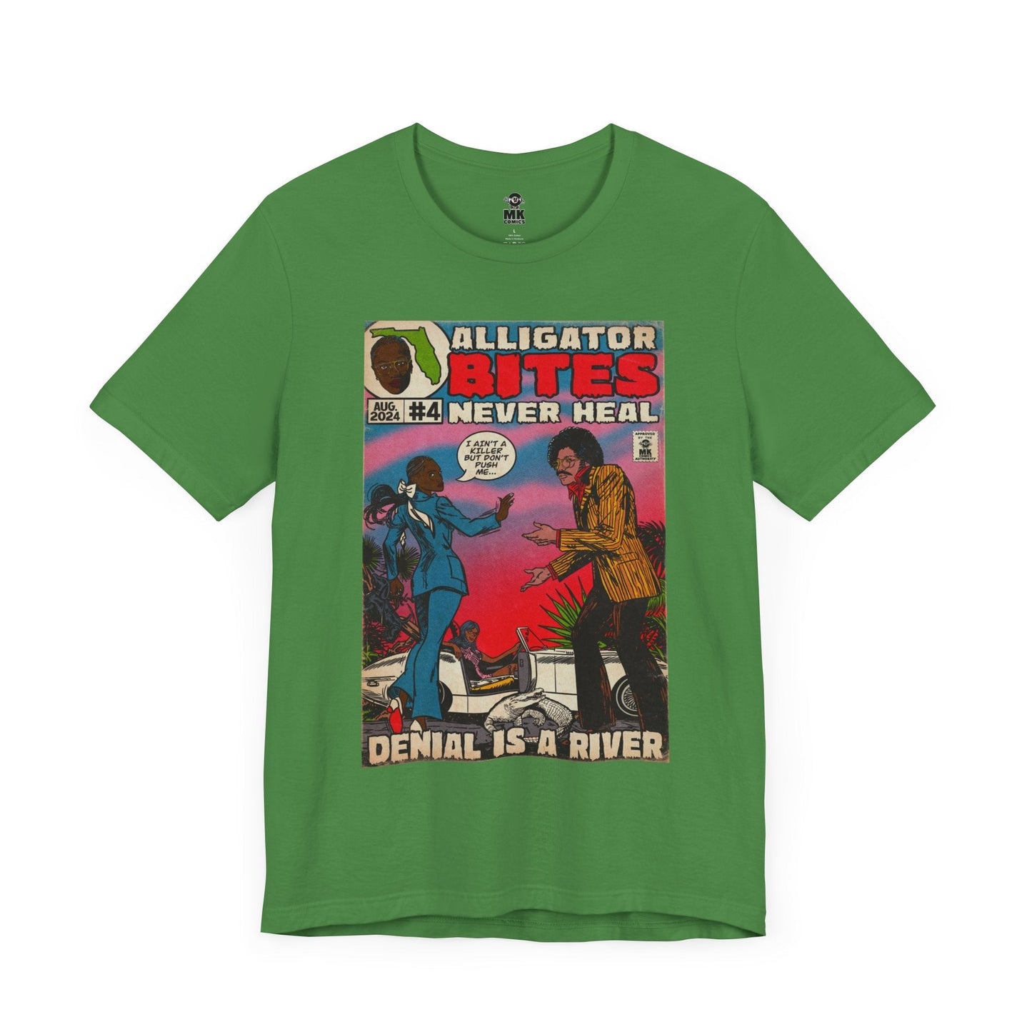 Denial is a River - Alligator Bites - Unisex Jersey Short Sleeve Tee Fine Art Of MK