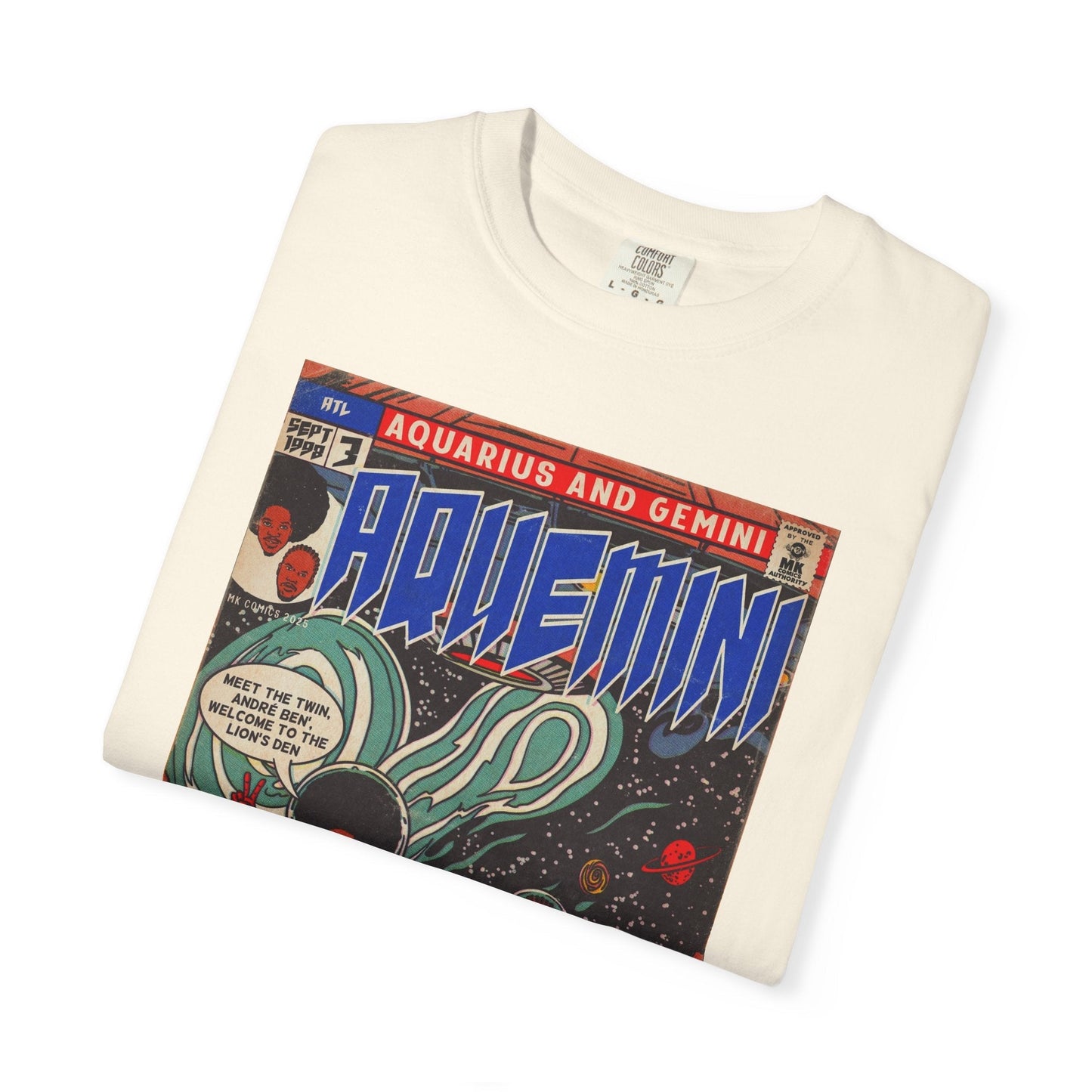 Aquemini - Comic Book Art - Unisex Comfort Colors T-shirt Fine Art Of MK