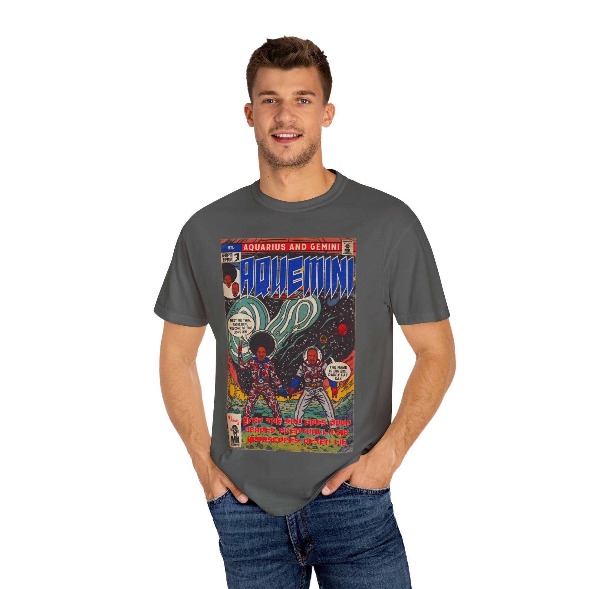 Aquemini - Comic Book Art - Unisex Comfort Colors T-shirt Fine Art Of MK