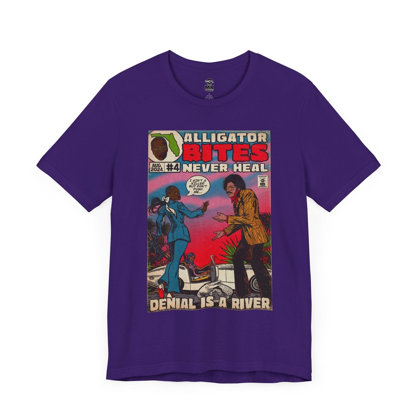 Denial is a River - Alligator Bites - Unisex Jersey Short Sleeve Tee Fine Art Of MK