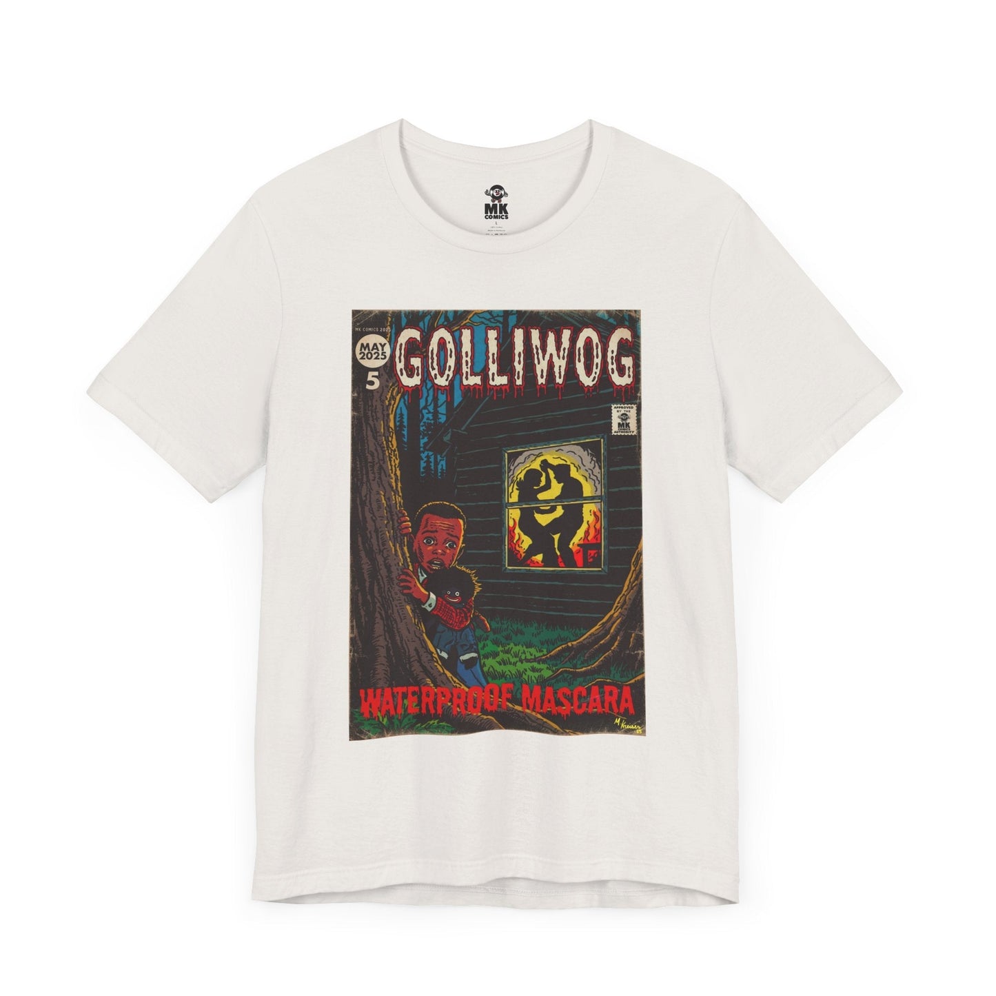 Waterproof Mascara - Golliwog - Unisex Jersey Short Sleeve Tee Fine Art Of MK