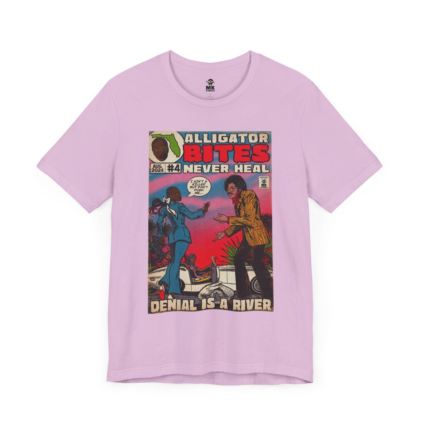 Denial is a River - Alligator Bites - Unisex Jersey Short Sleeve Tee Fine Art Of MK