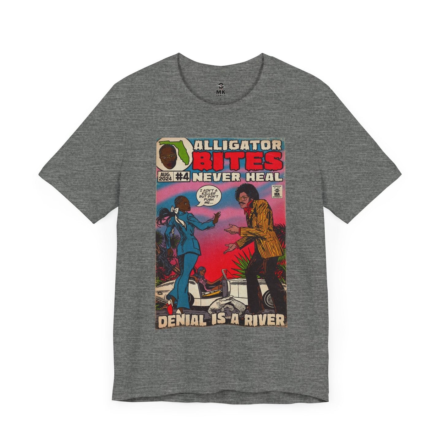 Denial is a River - Alligator Bites - Unisex Jersey Short Sleeve Tee Fine Art Of MK