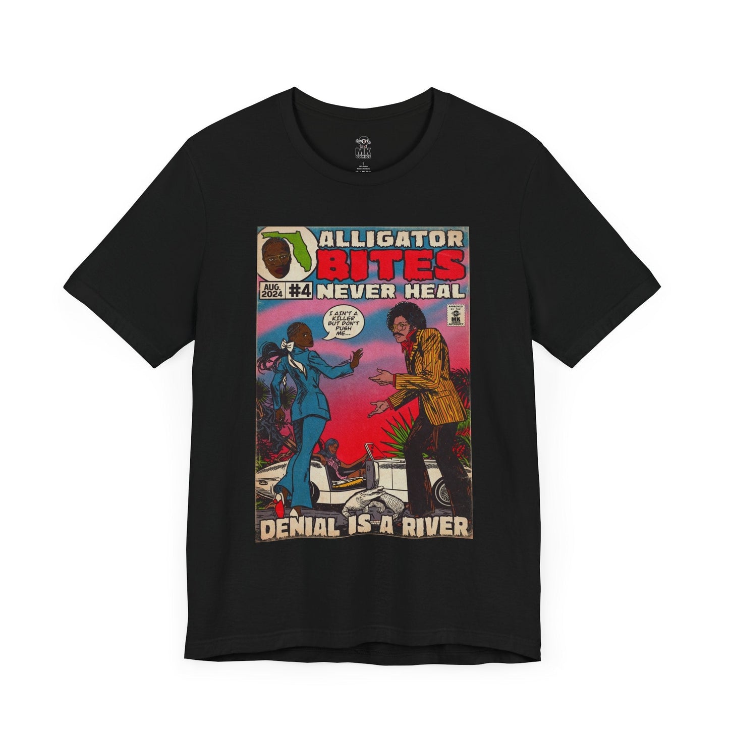 Denial is a River - Alligator Bites - Unisex Jersey Short Sleeve Tee Fine Art Of MK