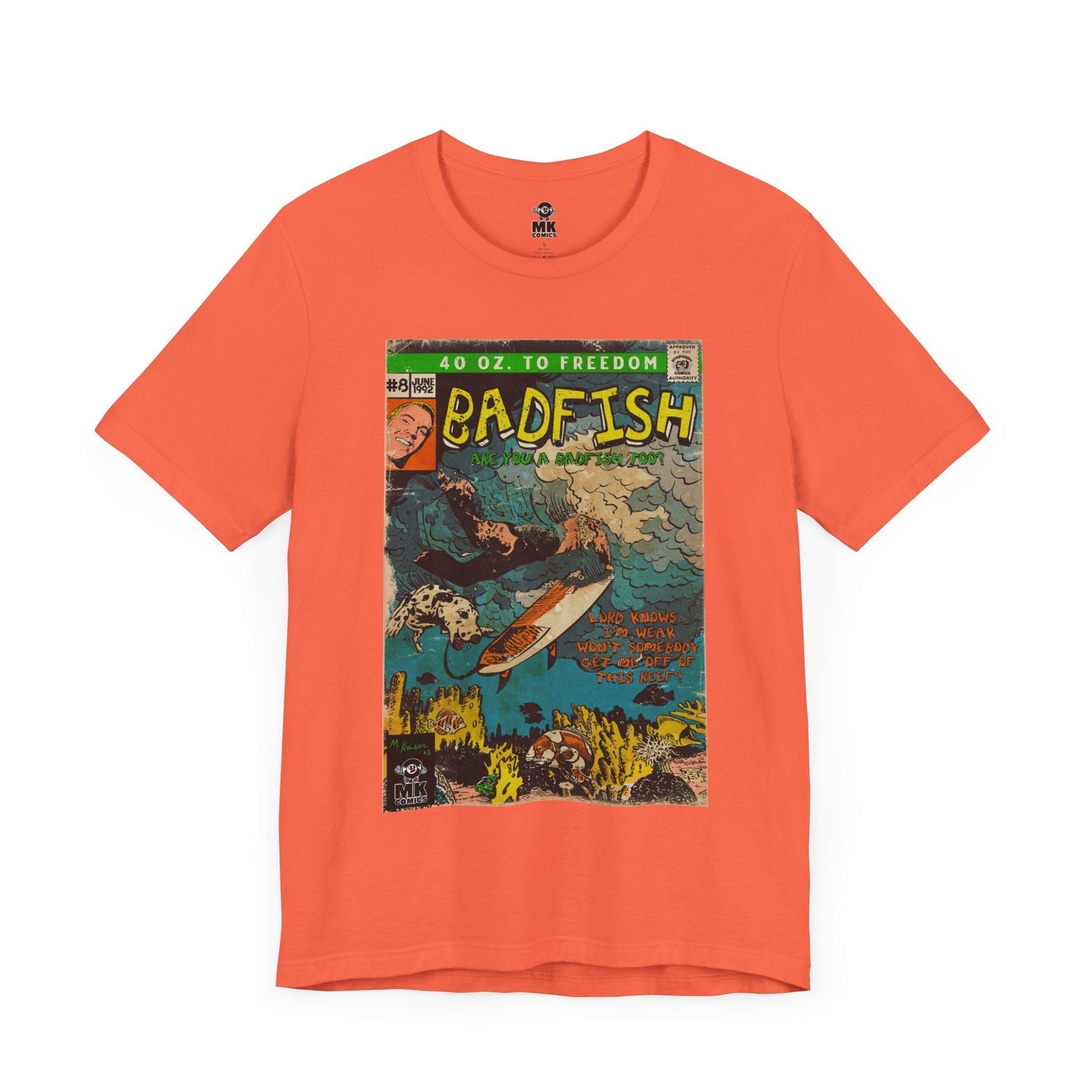 Badfish -  Unisex Jersey Short Sleeve Tee Fine Art Of MK