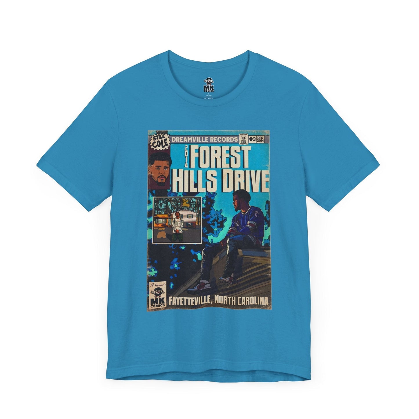 2014 Forest Hills Drive - Comic Book Art -  Unisex Jersey Short Sleeve Tee Fine Art Of MK