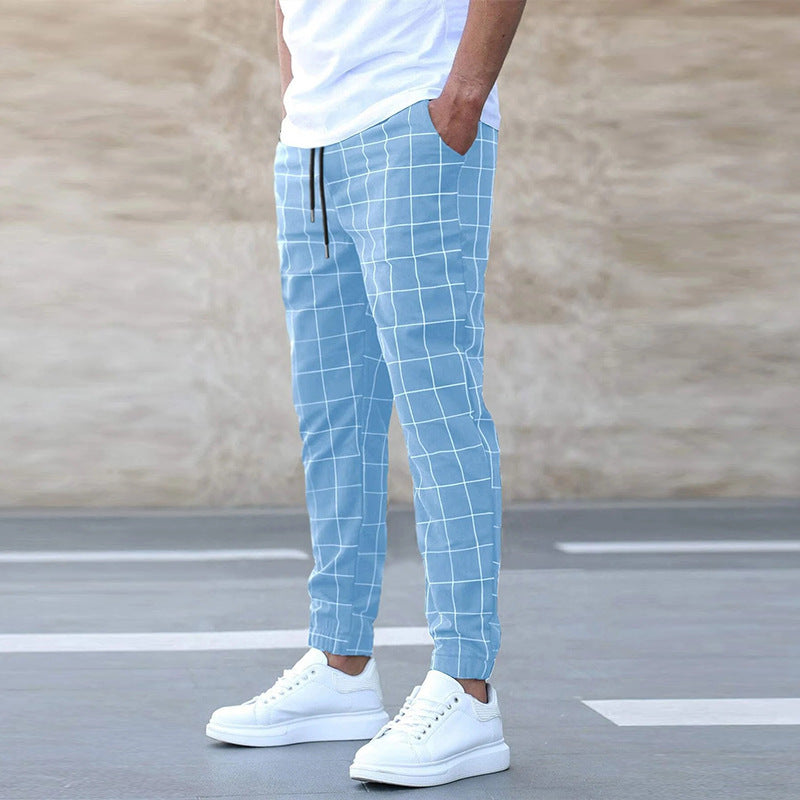 Fashion Plaid Print Pants Drip Haven