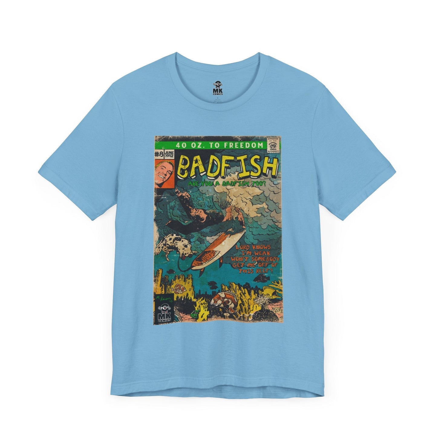 Badfish -  Unisex Jersey Short Sleeve Tee Fine Art Of MK