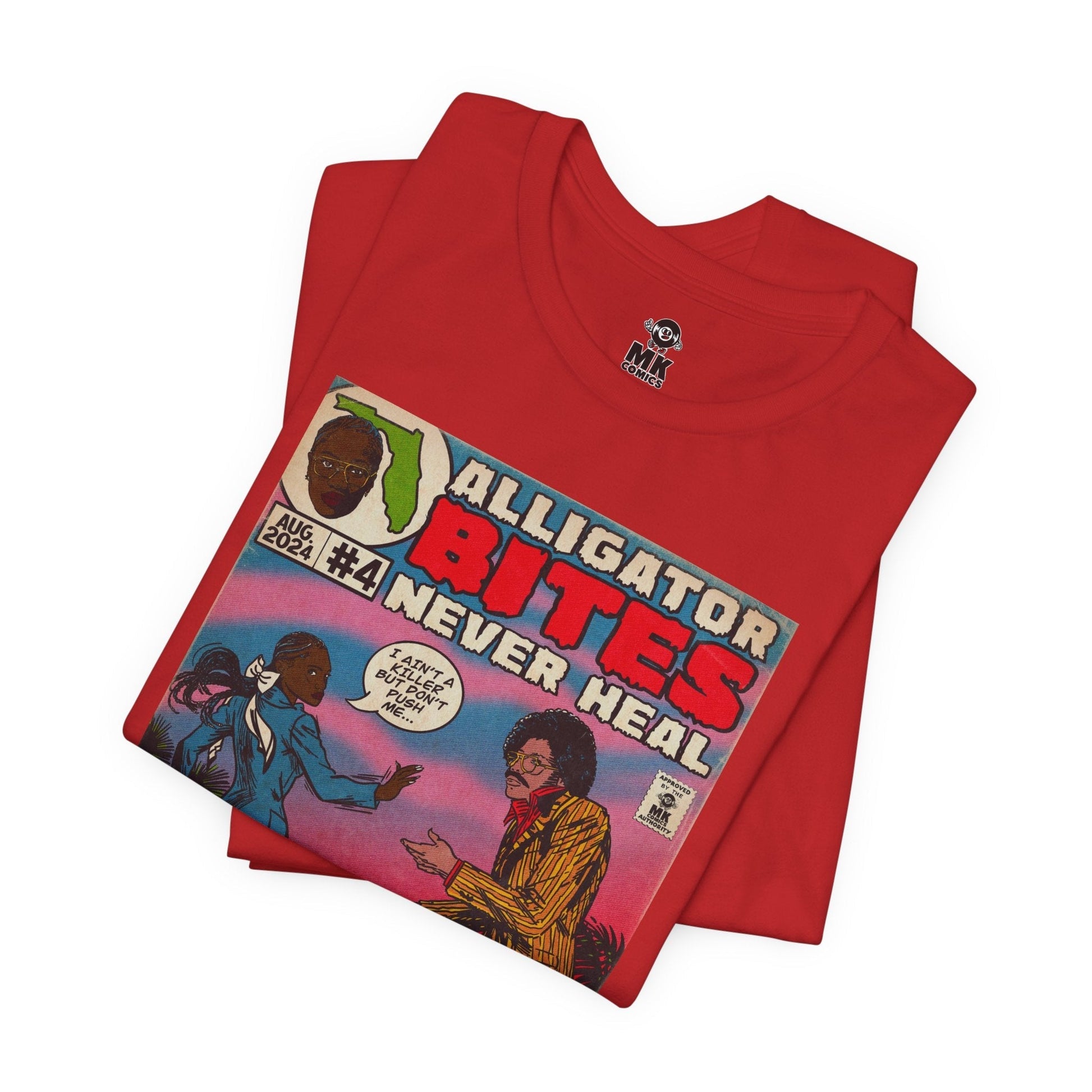 Denial is a River - Alligator Bites - Unisex Jersey Short Sleeve Tee Fine Art Of MK
